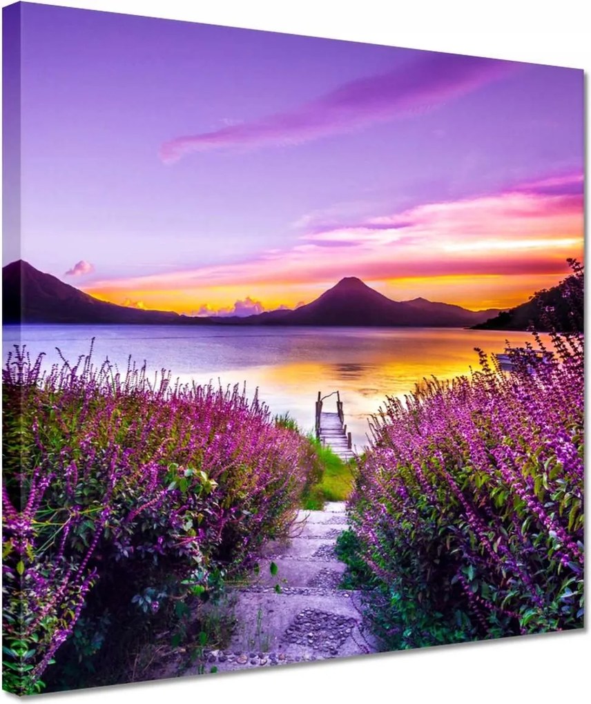 Festmények 30x30 Gyönyörű tájkép Tájkép