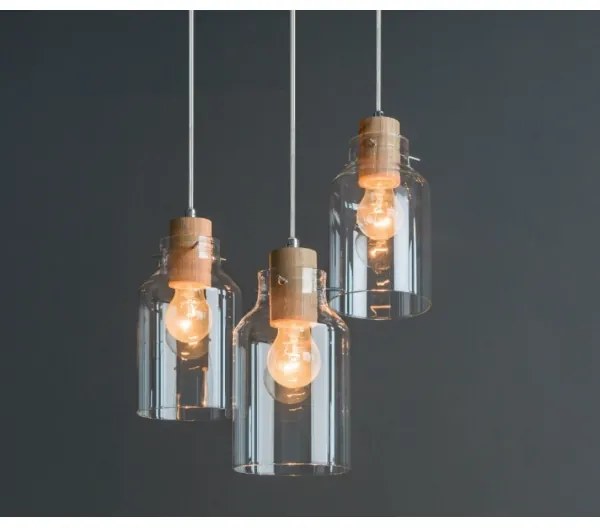 Spot-Light 1760374R - ALESSANDRO 3 ágú függeszték E27 60W 230V