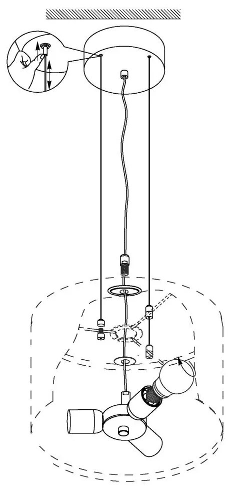 Eglo Maserlo 31608 függeszték, 3x60W E27