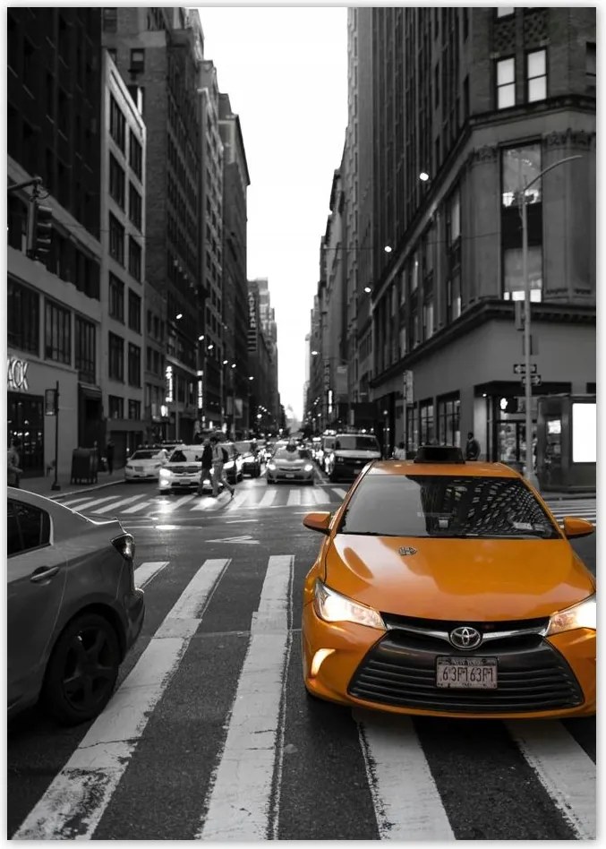 Poszterek A4 Pion Sárga taxi Taxi