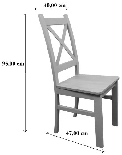 Étkezőszék NATE Sonoma tölgy/sötétbarna