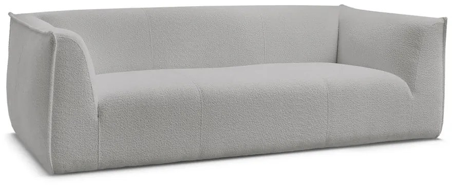 Világosszürke buklé kanapé 242 cm Giorgia – Bobochic Paris