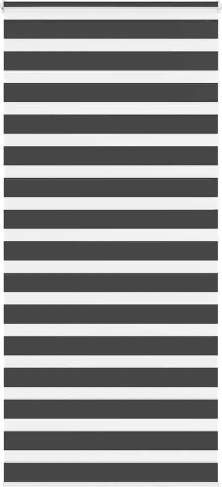 vidaXL zebrafüggönnyel fekete szövetszélesség 105,9 cm poliészter