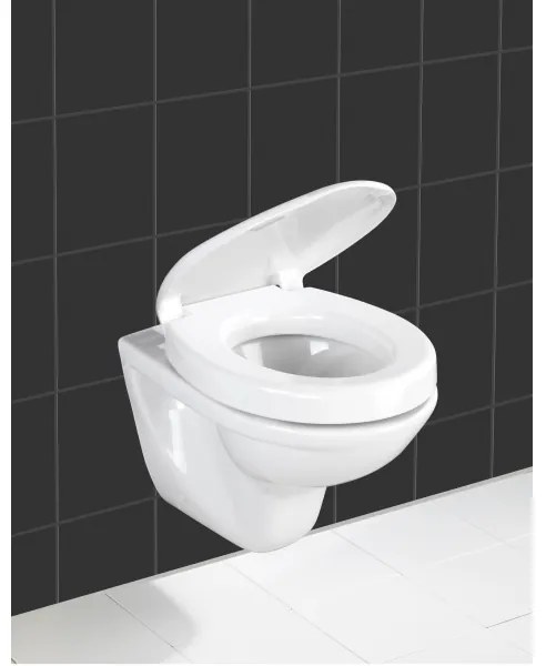 WENKO 21905100-SECURA WC-ülőke 37x44 cm fehér/szürke