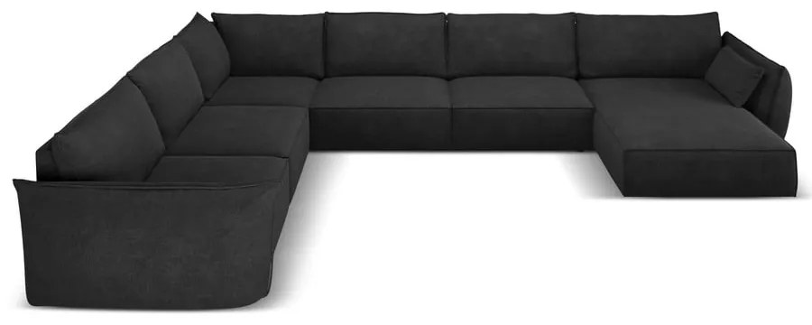 Sötétszürke sarokkanapé (bal oldali) Vanda – Mazzini Sofas