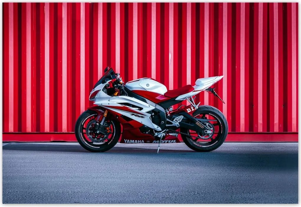 Fotótapéták 152x104 Fehér-piros Yamaha