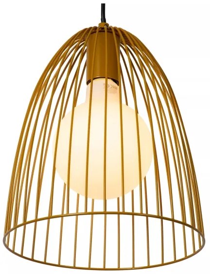 Lucide 74417/01/44 - Csillár zsinóron MACARONS 1xE27/40W/230V átm. 24,5 cm sárga