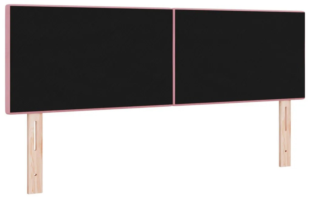 Fejtámla Gombos Rózsaszín 140 cm Bársony