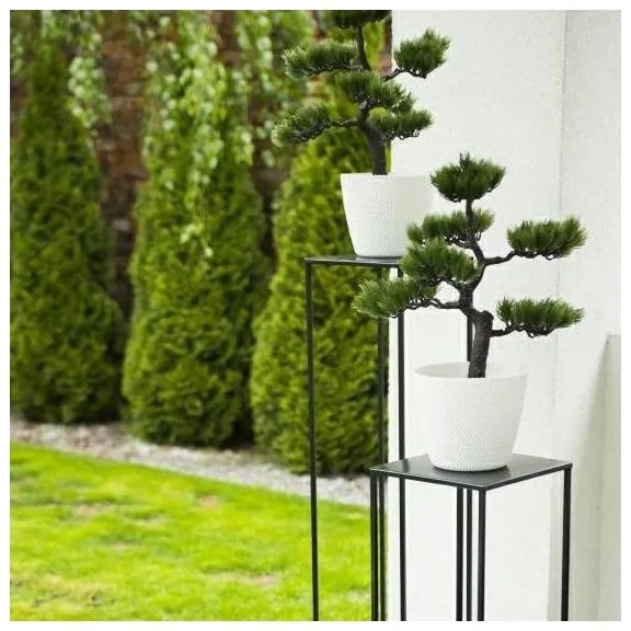 Virágállvány 100x24 cm fekete