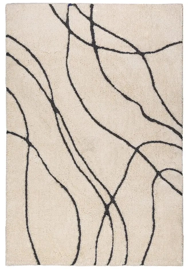 Krémszínű szőnyeg 160x230 cm Flow – Flair Rugs
