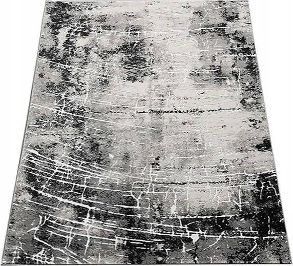 Szőnyeg 160x220 Modern Hálószoba Nappali Szürke Puha Sűrű Divatos Szőtt