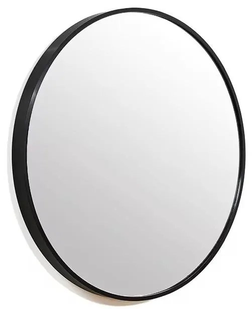 Viva AURA DELTA fürdőszoba tükör - hókuszpókusz kapcsoló - FEKETE - LED - KEREK- átmérő 60 cm