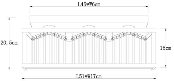 Globo 15697-3D - MATHILDE 3xE27/40W/230V mennyezeti lámpa