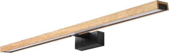 BRILAGI - LED fürdőszobai tükörvilágítás 3 az 1-ben WOODY MIRROR LED/15W/230V IP44 fekete/tölgy