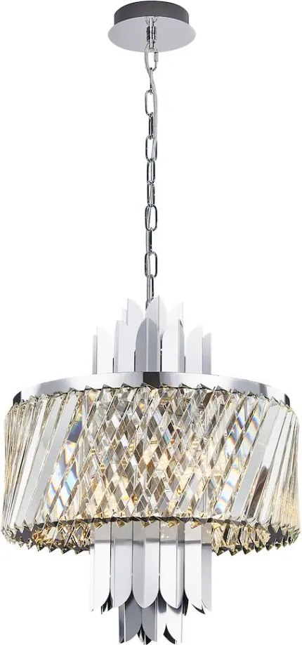 MILAGRO ML0408 MARGOT Kristály Függesztett Lámpa Króm E14 IP20