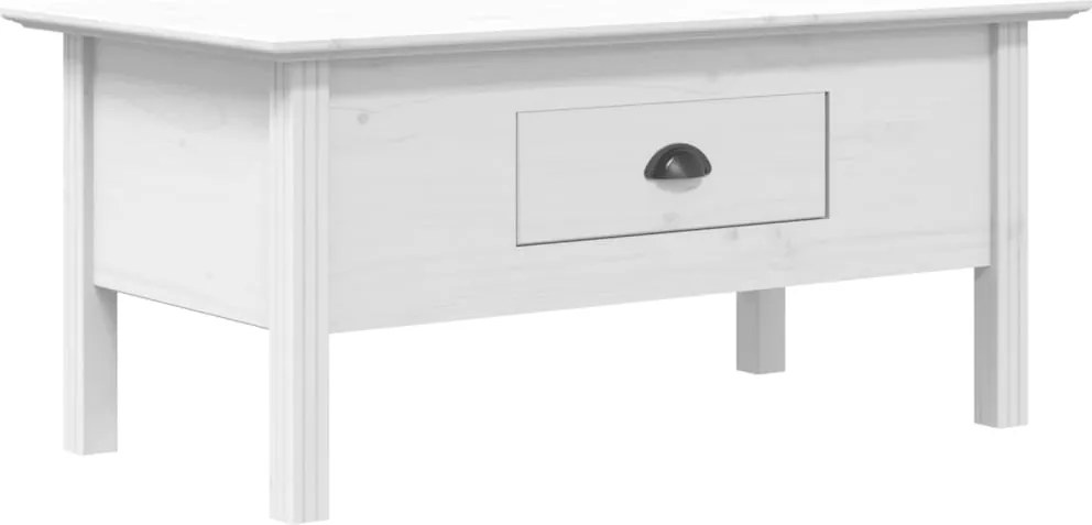 vidaXL BODO fehér tömör fenyőfa dohányzóasztal 100 x 55 x 46 cm