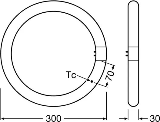 LED Fénycső G10q/18,3W/230V 3000K - Osram