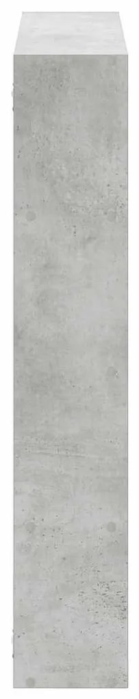 betonszürke szerelt fa fali kockapolc 12 rekeszes színű