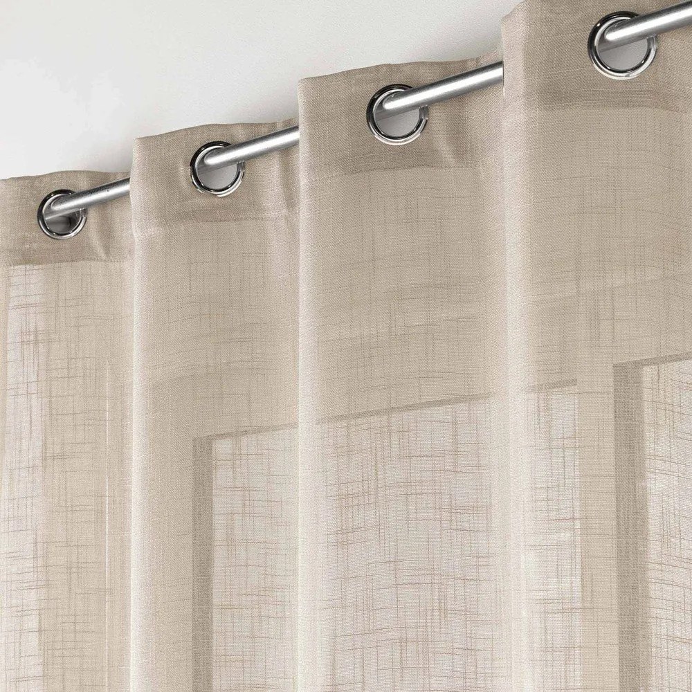 Barna átlátszó függöny 140x280 cm Haltona – douceur d'intérieur