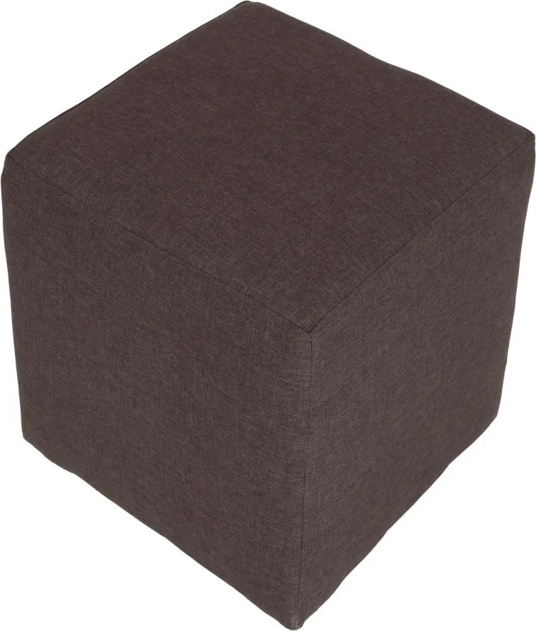 Cube puff - S04 szövet - barna R