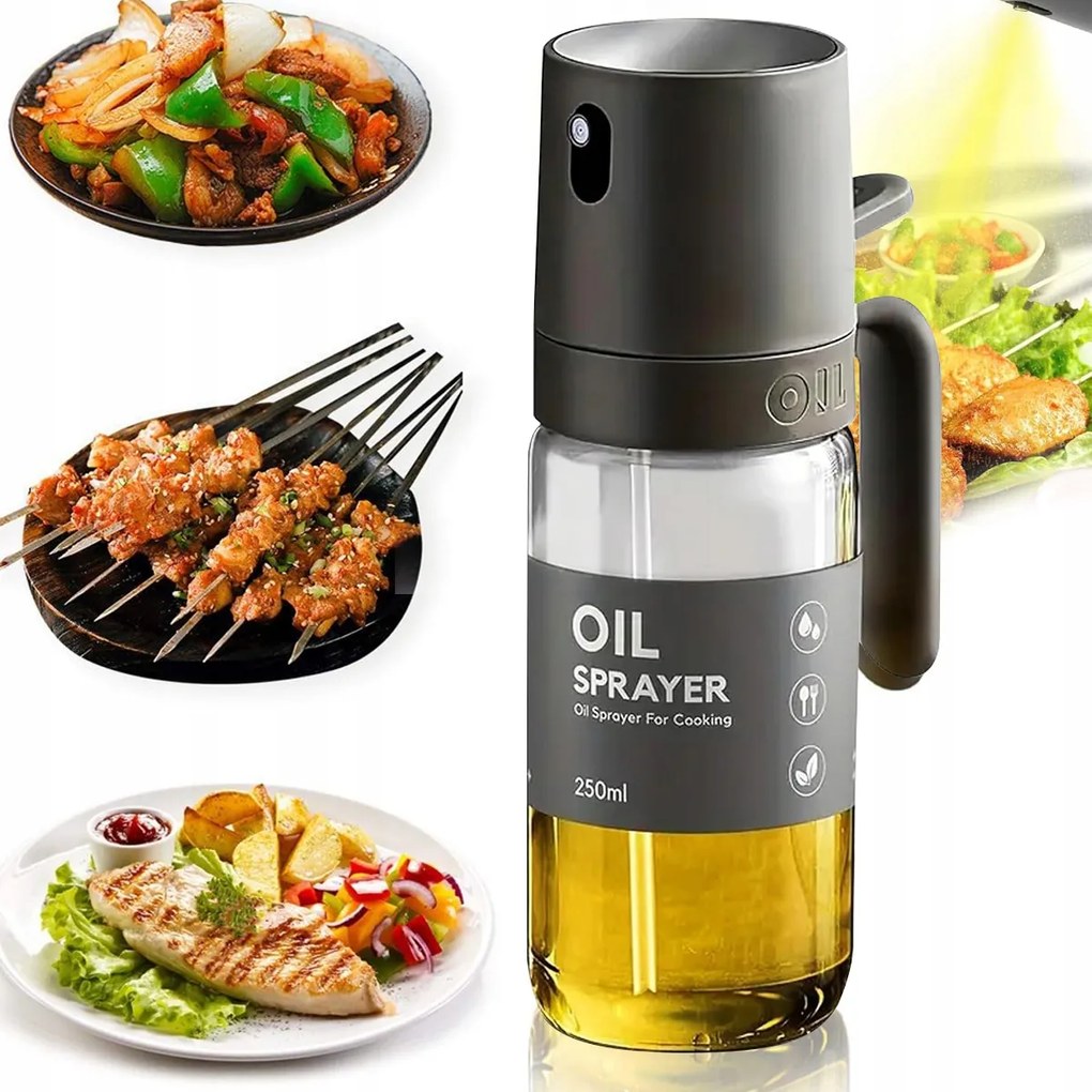 Olajmosó Konyhai Üveg Adagoló Spray Új 250 ml