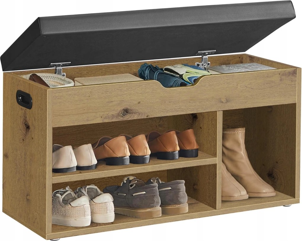 Cipősszekrény artisan cipősszekrény fiókos ülőrésszel tárolórekesz