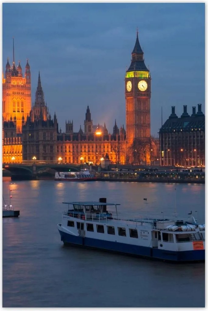 Plakátok 80x120 Westminster Night Palace