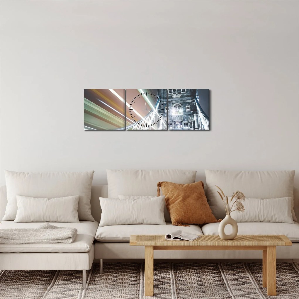 A Tower Bridge képe (órával) (90x30 cm)