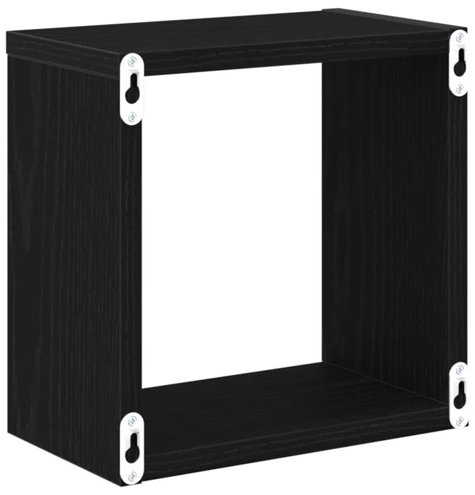 Falra Szerelhető Polcok Fekete tölgy Szerelt fa 26 x 15 x 26 cm