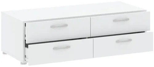 BASIC Komód Fehér Színben 110 cm 4S