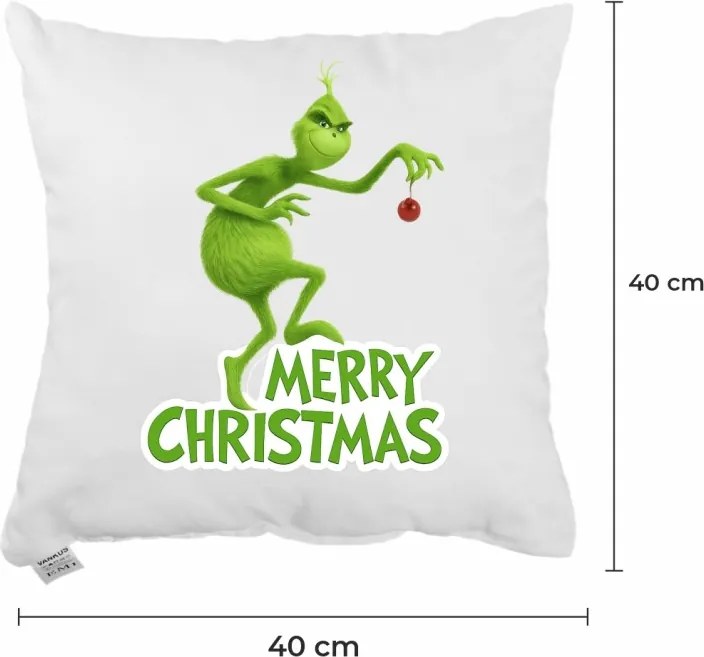 EMI Grinch Christmas karácsonyi díszpárna 40x40 cm