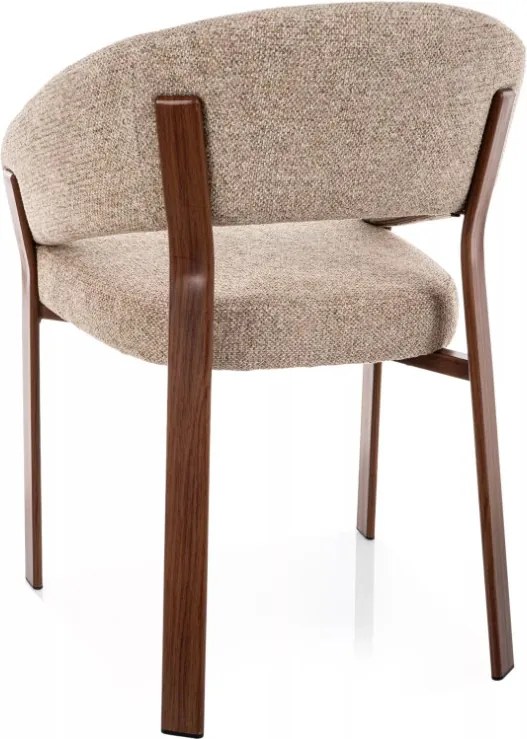 Nagoja D étkezőszék bézs/dió