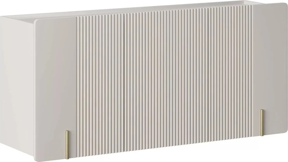 Malmi fali komód 150 cm háromajtós - kasmír / arany