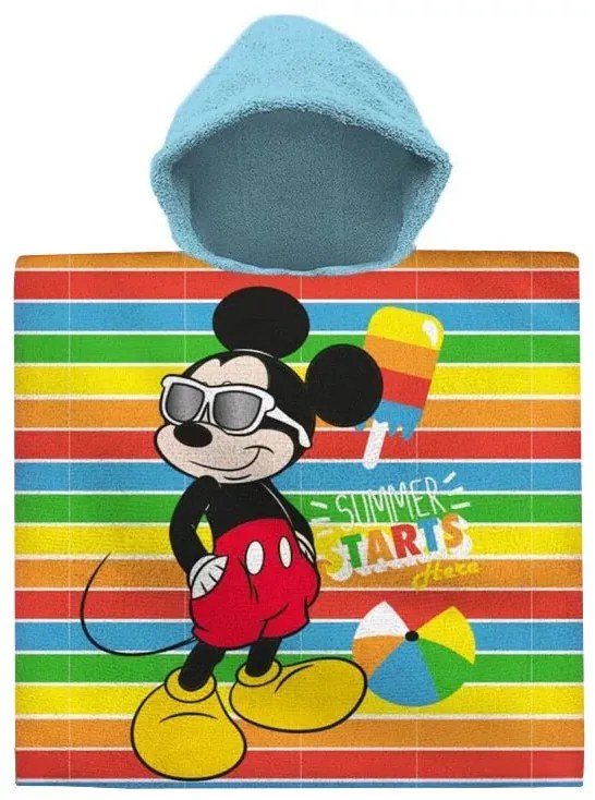 Disney Mickey Summer strand törölköző poncsó 60x120 cm