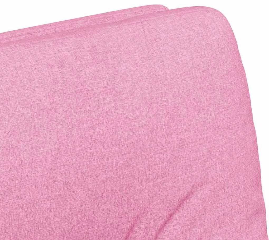 Kerekes Étkező Székek 2 pcs Rózsaszín 57 x 67 x 95 cm szövet