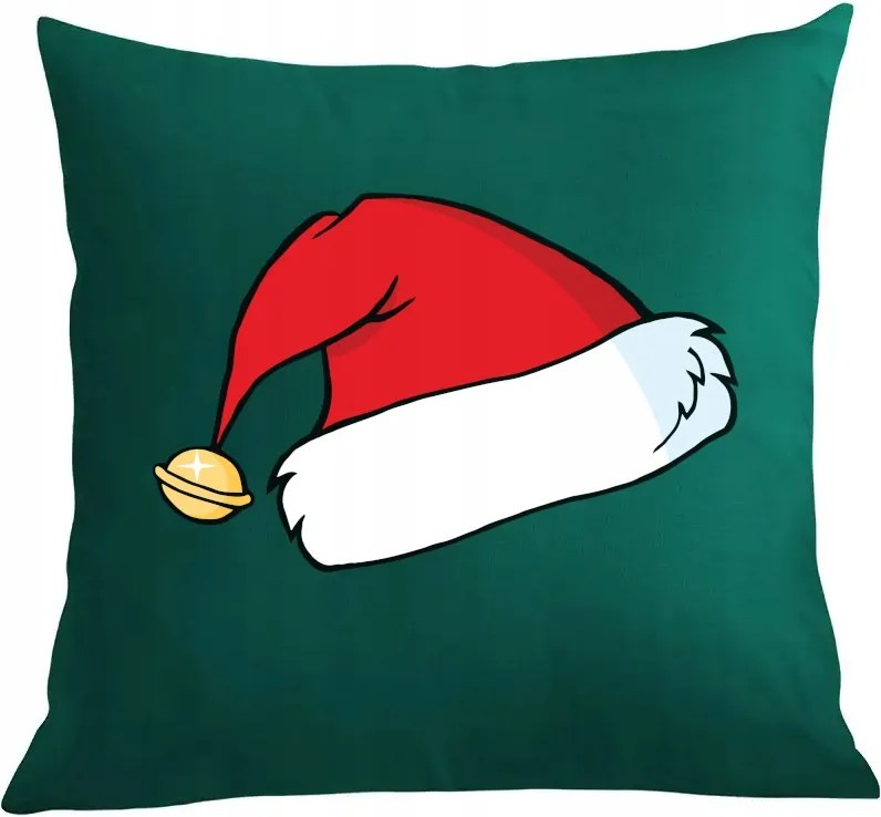 Párna+párnahuzat Karácsony Mikulás sapka Ajándék