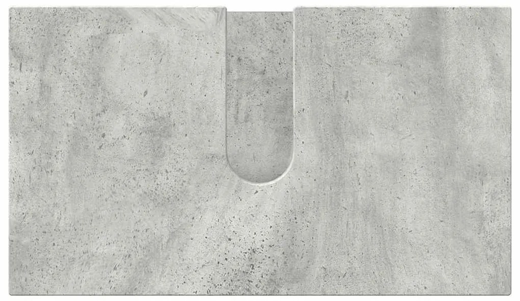 Fürdőszoba bútor szett 3 pcs Beton szürke 61 x 35 x 64 cm