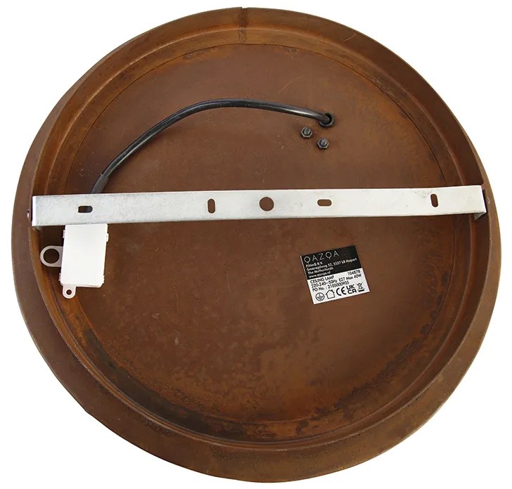 Ipari mennyezeti lámpa rozsdabarna 35 cm - Barril