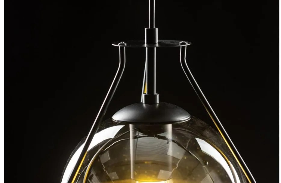 Lámpa Mennyezeti lámpatest DROP 3 , 7134, AC220-240V, 50/60Hz, 3*E14, max.25W, átmérő  68 cm, fekete