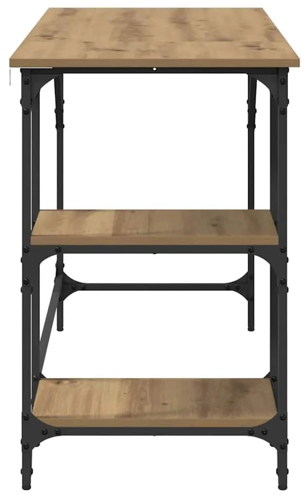 vidaXL Asztal Artisan tölgy 120 x 50 x 75 cm Faanyag