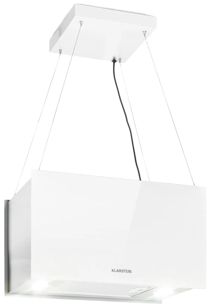 Klarstein Kronleuchter L, mennyezeti páraelszívó, 60 cm, 590 m³/ó, LED, érintőképernyős, fehér