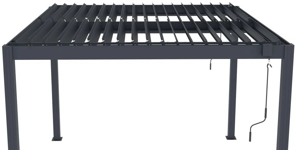 Bioklimatikus pergola G21 Austin 3x3 m, antracit alumínium - sérült csomagolás