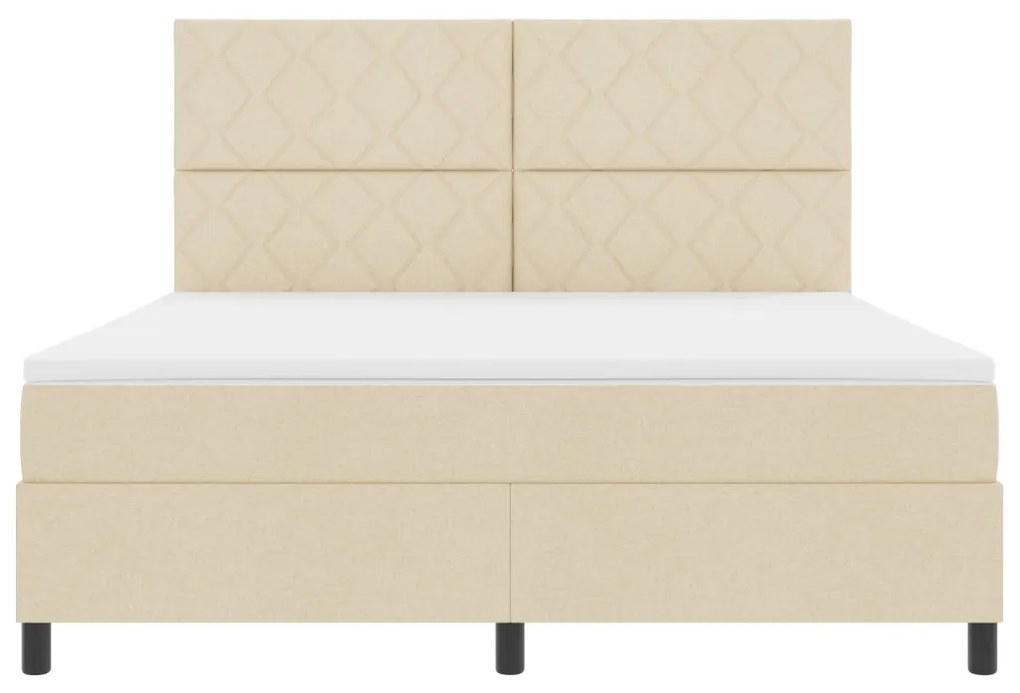 Boxspring ágy matraccal bézs szövet