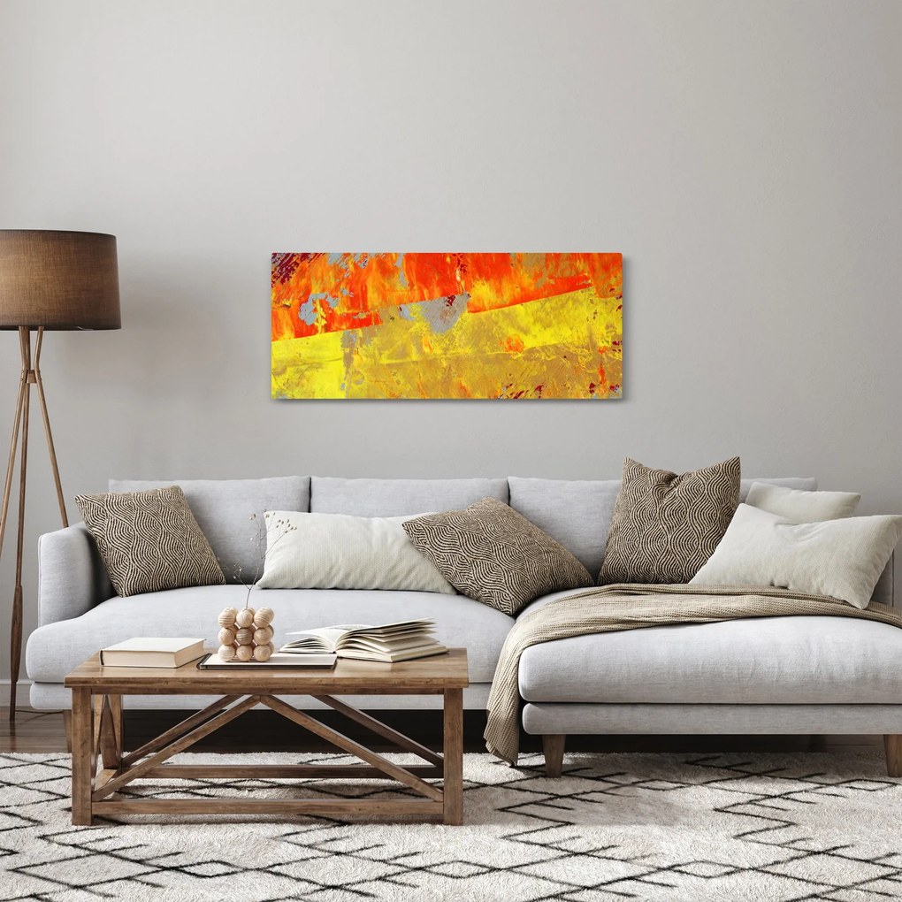 Absztrakció kép - festmény (120x50 cm)