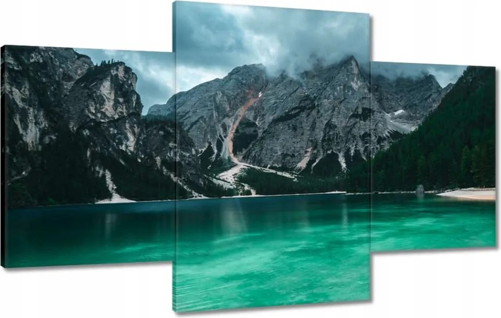 Vászonkép 100x60 Hegyi tó Tájkép