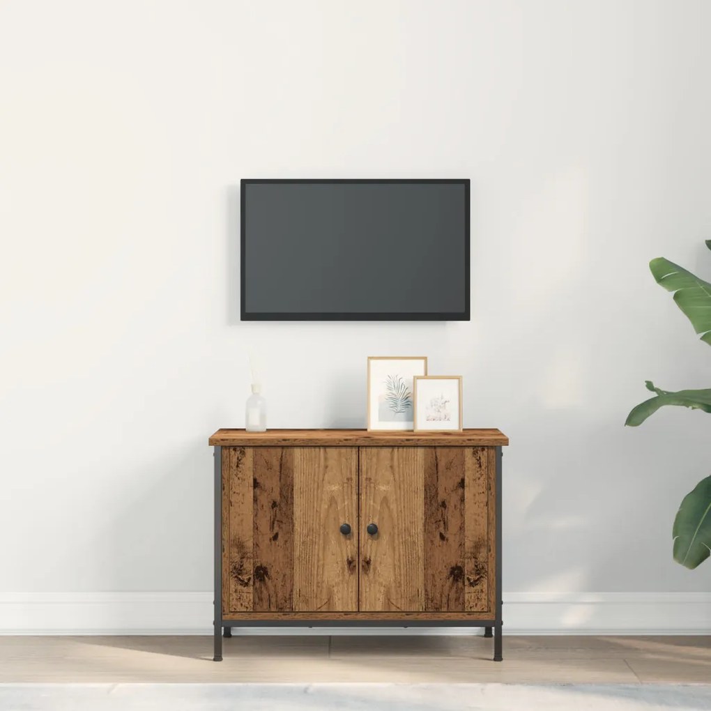 Régi Fa TV Állvány Régi fa Fa 60 x 35 x 45 cm Tartós TV Állvány