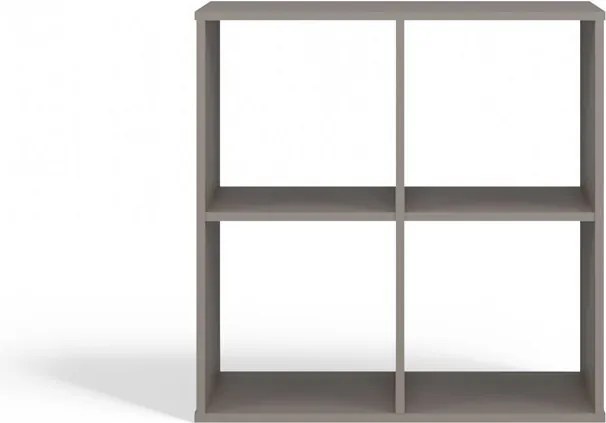 Malax 2x2 polc, 74x75x30 cm, agyag színű