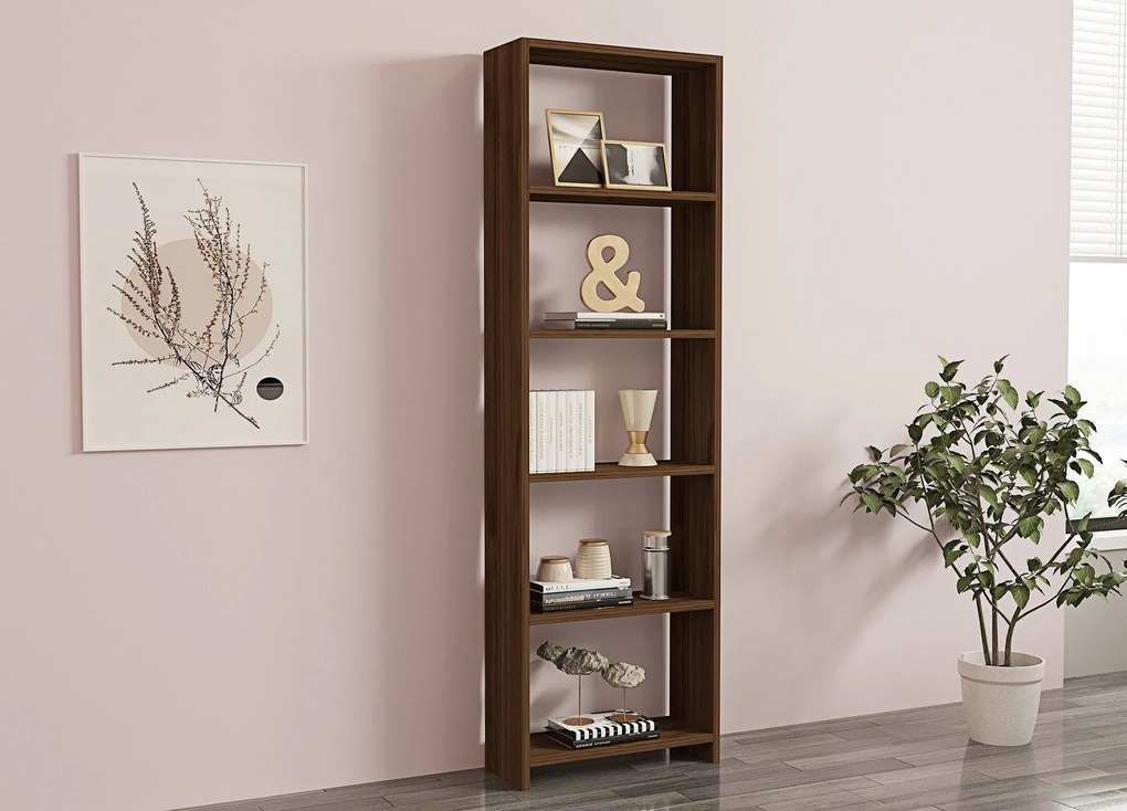 könyvespolc New - Walnut