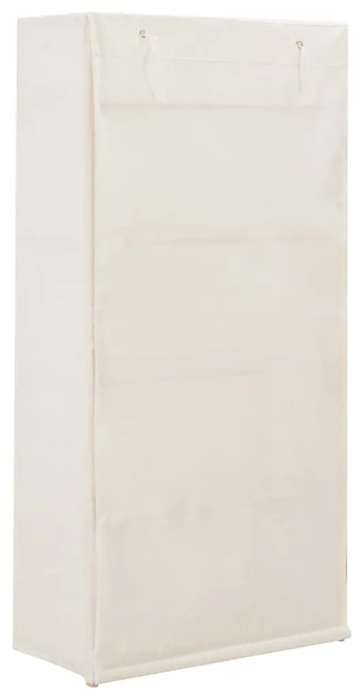 fehér szövet ruhásszekrény 79 x 40 x 170 cm