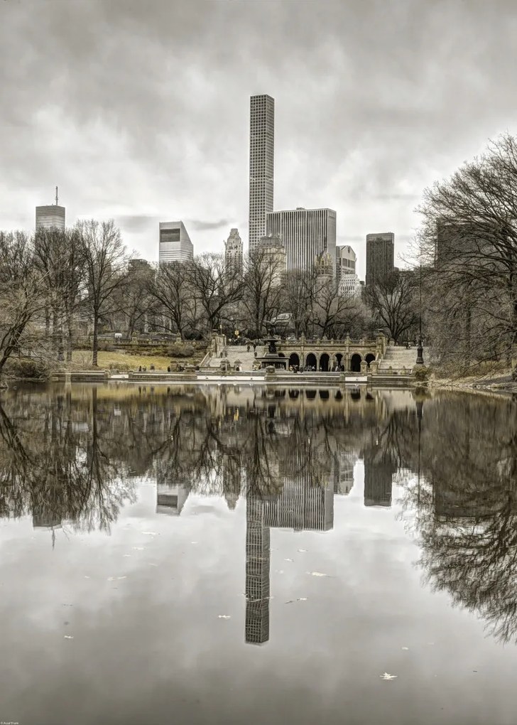 Poszter 50x70cm Alsó-Manhattan panoráma a Central Parkból 2, Assaf Frank
